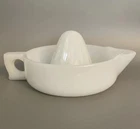 Vintage Sunkist White Milk Glass Juicer Citrus Reamer Orange Lemon Lime USA