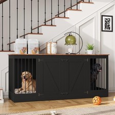 71" Dog Crate Furniture with Removable Divider, Extra Large Dog Crate Indoor
