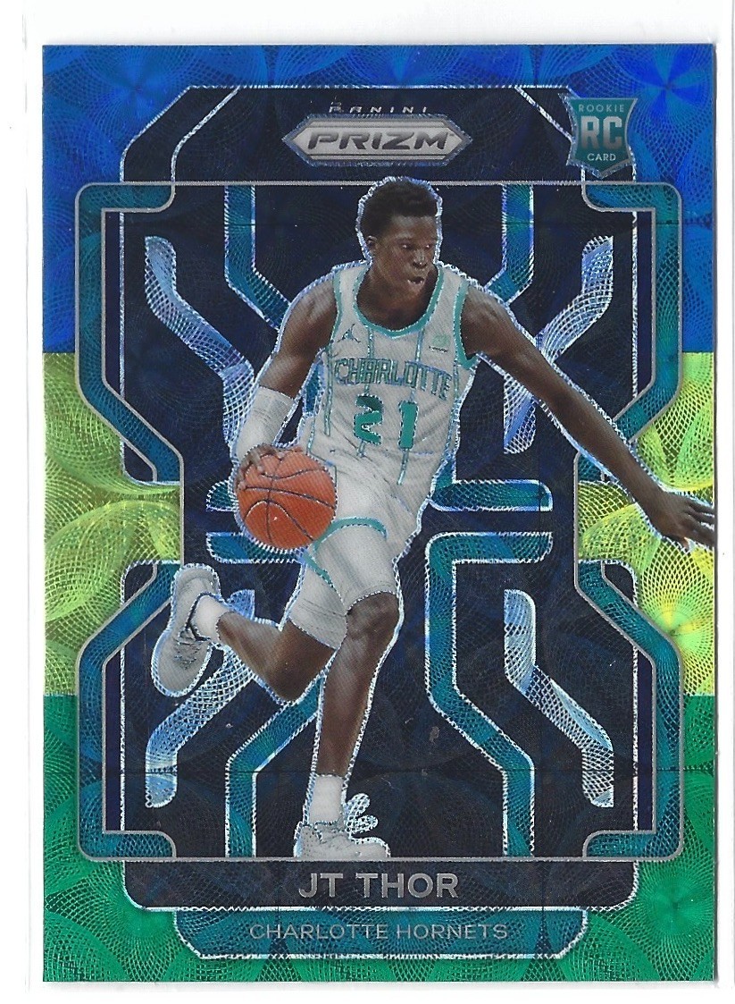 2021-22 Panini Prizm Choice Blue Yellow Green Prizm JT Thor #272 Rookie RC | SP
