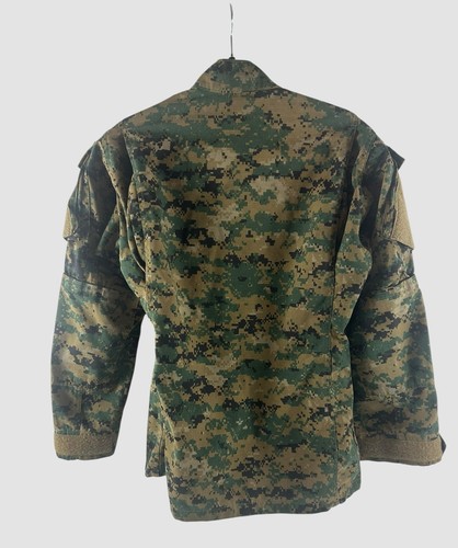 Tru Spec Men’s Small Military Jacket Green Camo Stretch Ripstop Hook Loop - Picture 4 of 14