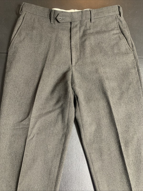 St. Croix Italian Microfiber Mens Dress Pants Size 35W;32L Charcoal Gently Used