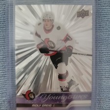 2023-24 Upper Deck Serie 1 Ridly Greig Young Guns Outburst Silver # 212
