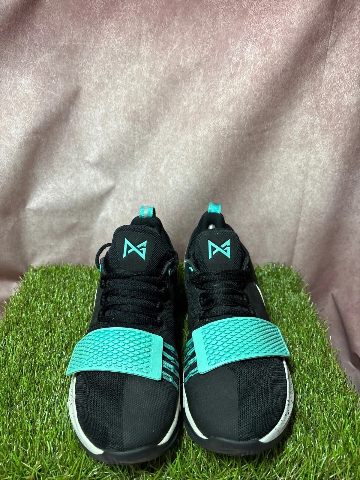 Nike PG 1 Light Aqua Trainers image 2