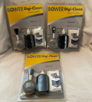 Lot of 3 Bower Digi-Clean Deluxe Digital Camera Care Kit - New in Package