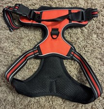 Dog Harness Orange-Black Adjustable Small-Medium Size Dogs