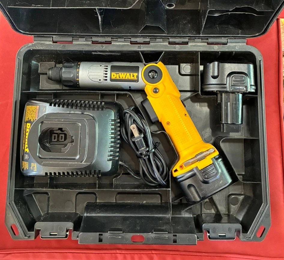 DEWALT DW920K-2 7.2V Cordless 2 Position Screwdriver, 2 Batteries, case, charger - Image 3 of 4