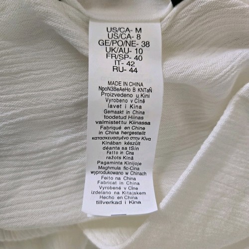 Lauren Ralph Lauren White V-Neck Lightweight Tunic Swim Beach Cover-up Med NWT - Picture 4 of 7