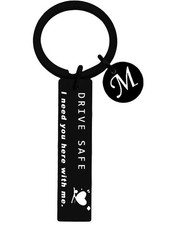 Drive safe keychain for him her - key chains I Need You Here With Me Keyring