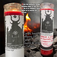 Satan Candle Burning - Offering And Petition - Quema De Veladora A Satanas