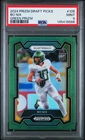 2024 PANINI PRIZM DRAFT PICKS 105 BO NIX GREEN PRIZM PSA 9