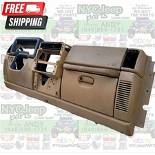 Saddle Dark Tan 1997-2002 Jeep Tj Wrangler Complete Dash Panel Frame Bezel Trim