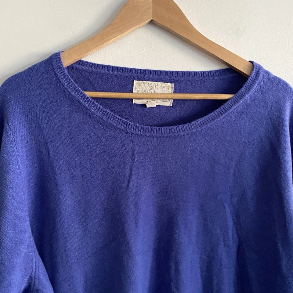 Suéter feminino Debbie Morgan 3X azul perivina profunda super macio conforto aconchegante - Imagem 2 de 4