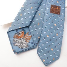 HERMES Tie silk all over pattern Pegasus Pop authentic made in France 1119