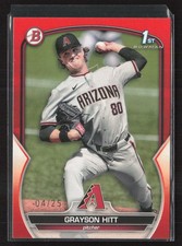 2023 Bowman Draft Orange #BD-57 Grayson Hitt - NM/MT+ SN,04/25