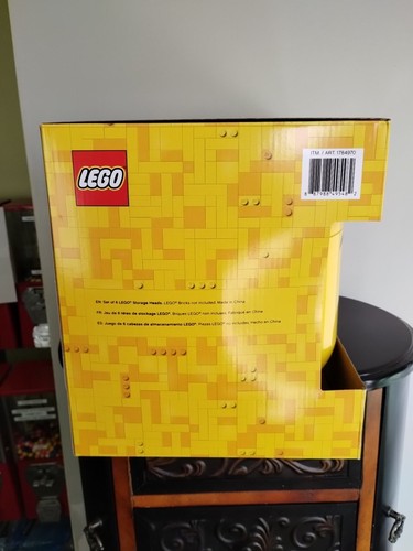 New LEGO 1784940 Storage Head Set, 6-Pieces 6pcs Yellow Minifigure Style - Picture 6 of 9