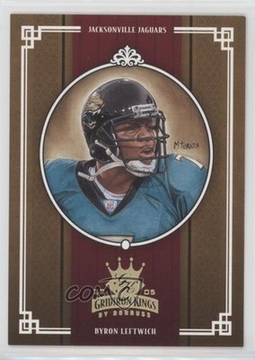 2005 Donruss Throwback Threads Gridiron Kings Gold /100 Byron Leftwich #GK-4 0bk