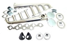 Big Block Chevy Lakester Headers Ceramic 4 Steel Turn Outs 396 502 Return