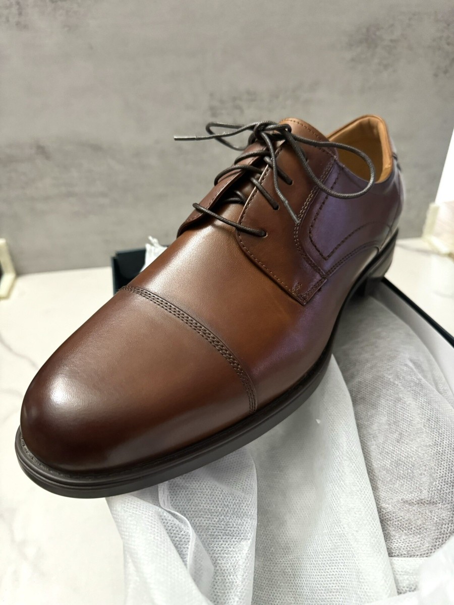Florsheim Men's Medfield Cap Toe Oxford Cognac Size 12 3E UK