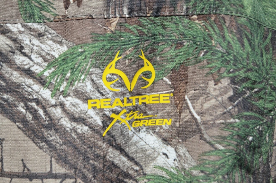 Real tree Camo Hunting Guide Shirt Mens Lg 42-44 Short Sleeve Button Front NEW - Image 2 of 4