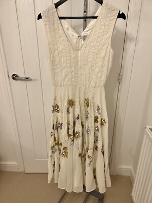 virgos lounge cream dress Virgos lounge embellished top maxi dress in cream