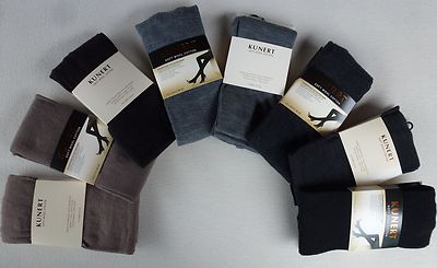 KUNERT women's knit tights SOFT WOOL COTTEN 60% virgin wool sizes S-XL 36-46