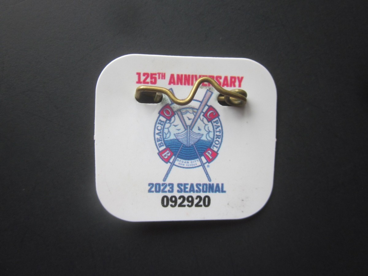 2021 THROUGH 2024 OCEAN CITY NEW JERSEY SEASONAL BEACH BADGES/TAGS