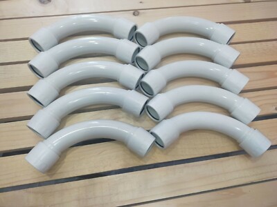 90° gebogene Rohrverschraubung Rohr IP65 für starre Rohre Durchmesser 32mm 10 Stück