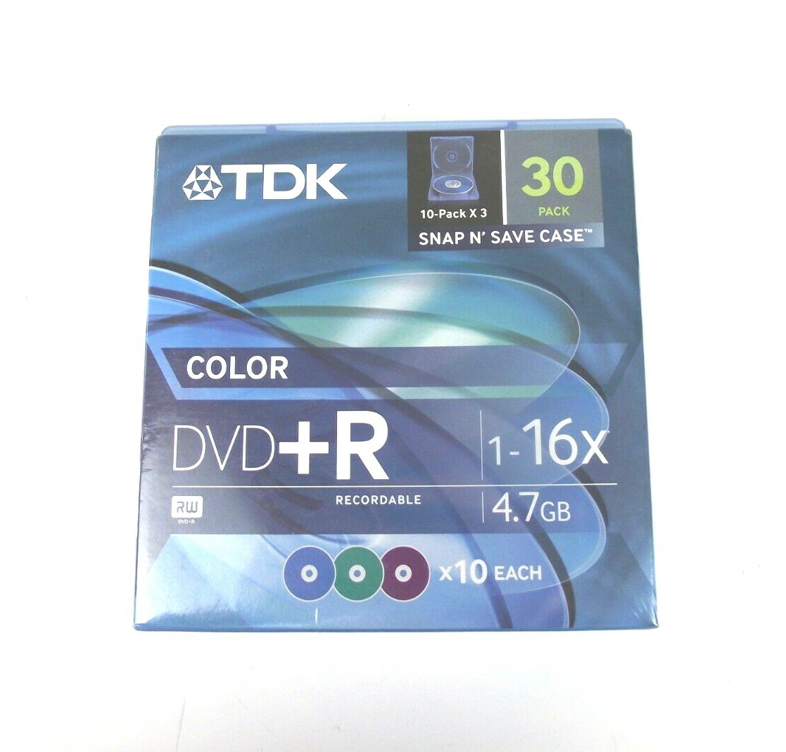 DVD+R TDK 4.7GB - Confezione Da 10, Supporto Vergine Per Dati E Video