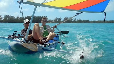 Sail Kit for Intex Excursion Pro & Ozark Trail Bolt Kayaks. Folds!  Tacks upwind