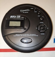 Supersonic SC-253FM Personal MP3/CD Player W/FM Radio - Portable Device READ