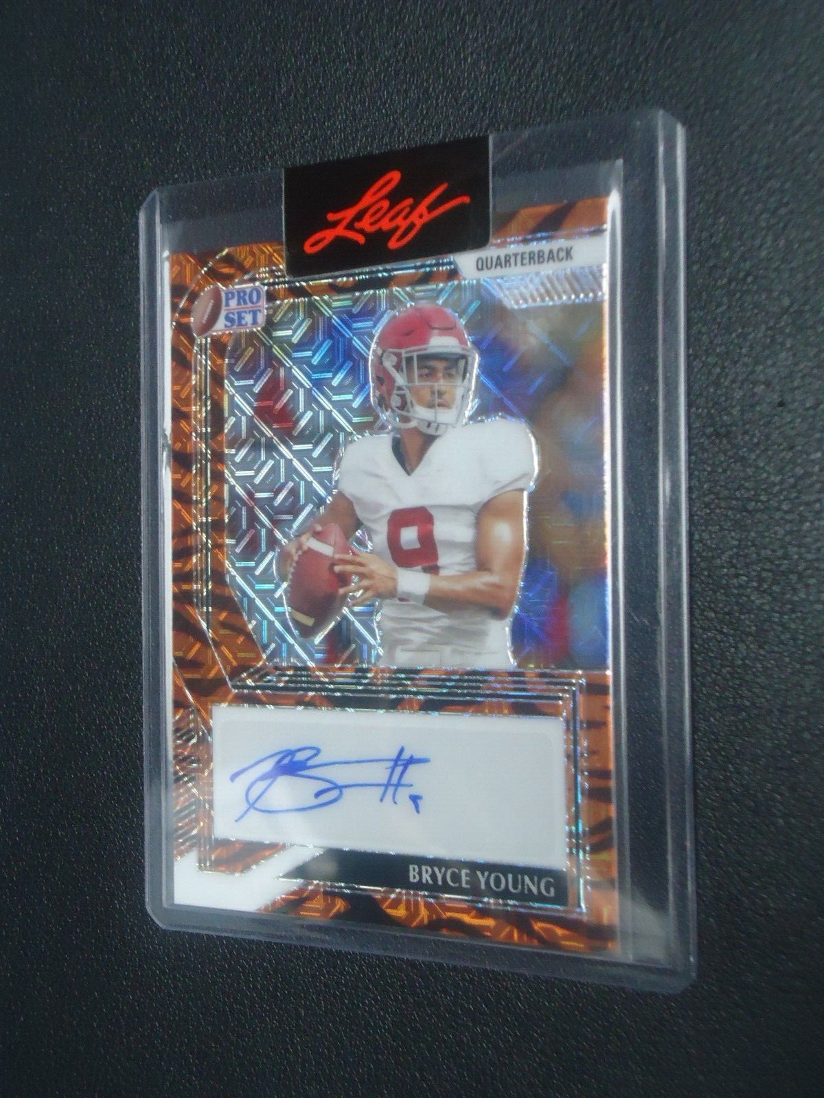 Bryce Young 2022 LEAF PRO SET CRYSTAL TIGER AUTO 2/5 Card #PA-BY1