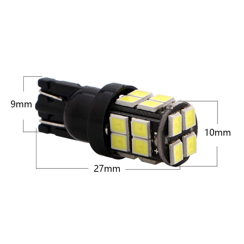 100Pcs 24V 194 LED Bulbs T10 Side Marker Dashboard Light W5W 2825 158 192 168 - Image 3 of 4