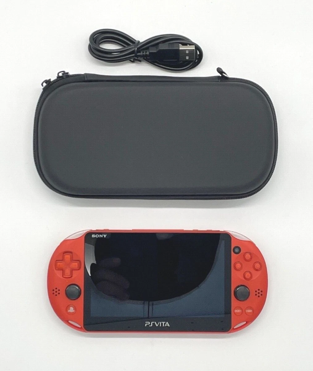 4-476 PSVITA PCH-2000 レッド/ブラック ソニーPS Vita Wi-Fiモデル レッド/ブラック 8GB特典付き