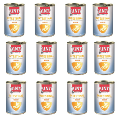 12x400 g RINTI Intestinal Huhn Nassfutter Hunde mit Magen-Darm-Problemen |  eBay.de
