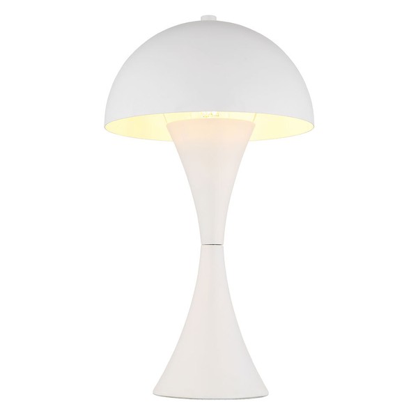 Tischlampe Tischleuchte Nachttischleuchte Weiß Matt Wohnzimmerlampe H 36,1 Cm-image