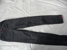 EDC by ESPRIT coole Jeggings Schlupfjeans grau kariert Gr. 38 regular TOP KK1120