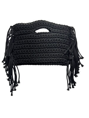 Urban Expressions Crochet Fringe Bag #5612
