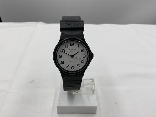Casio MQ-24-7ELDF NEW Men's Watch Black Analog White Quartz Movement - Picture 2 of 6