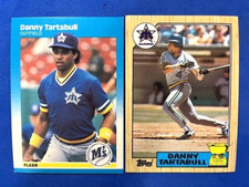 Danny Tartabull 1987 Fleer & 1987 Topps All Star Rookie Gold Cup - Mariners