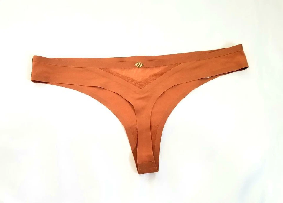 CALCINHA TANGA VICTORIA'S SECRET MUITO SEXY FEMININA LARANJA SEXY ILUSÃO TAMANHO P $19 - Imagem 4 de 4