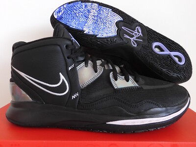 NIKE KYRIE INFINITY BLACK-METALLIC SILVER-CONCORD SZ 11