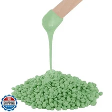 PURPLESKY Wax, 1lb Green Hard Wax Beads for Coarse Hair Removal, Waxing Beads