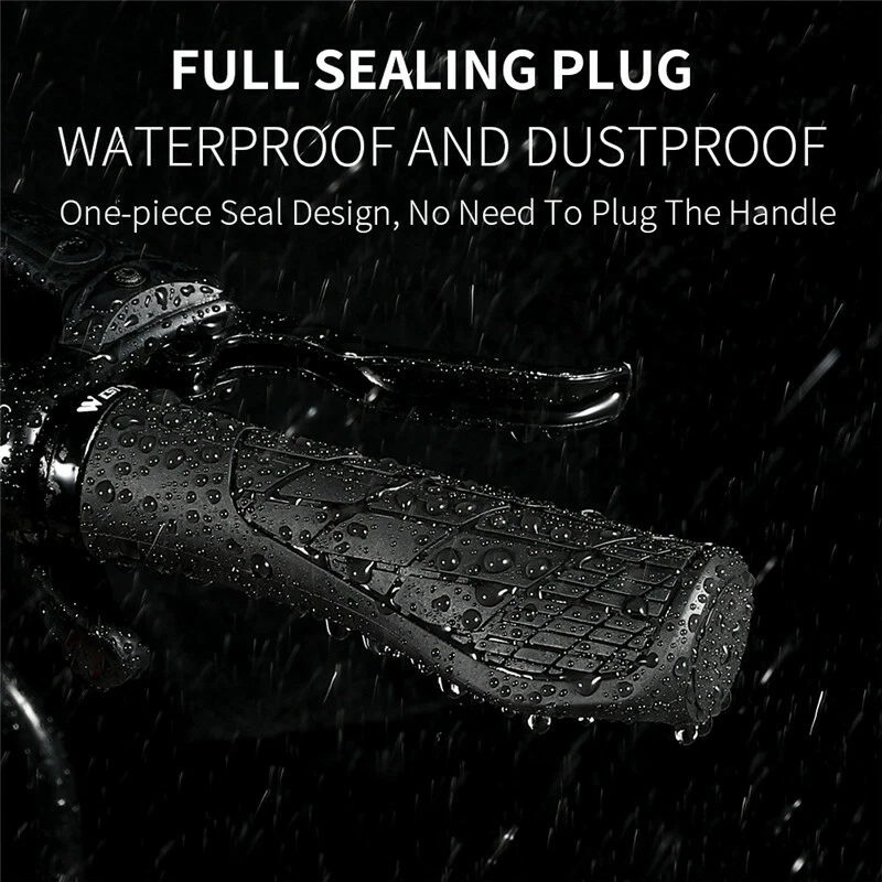 Bicycle Handlebar Grips Ergonomic Lock-on Rubber Cycling Bike Grips Hand Grip - Image 4 of 4