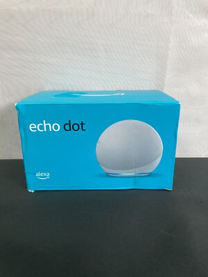 Amazon Echo Dot 4th Gen B7W64E White Bluetooth Alexa Control Smart Speaker W/Box