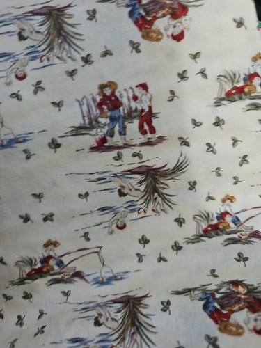 VTG Tom & Huck Moda Fabric Reproduction Classic Mark Twain Finn Sawyer 3yds