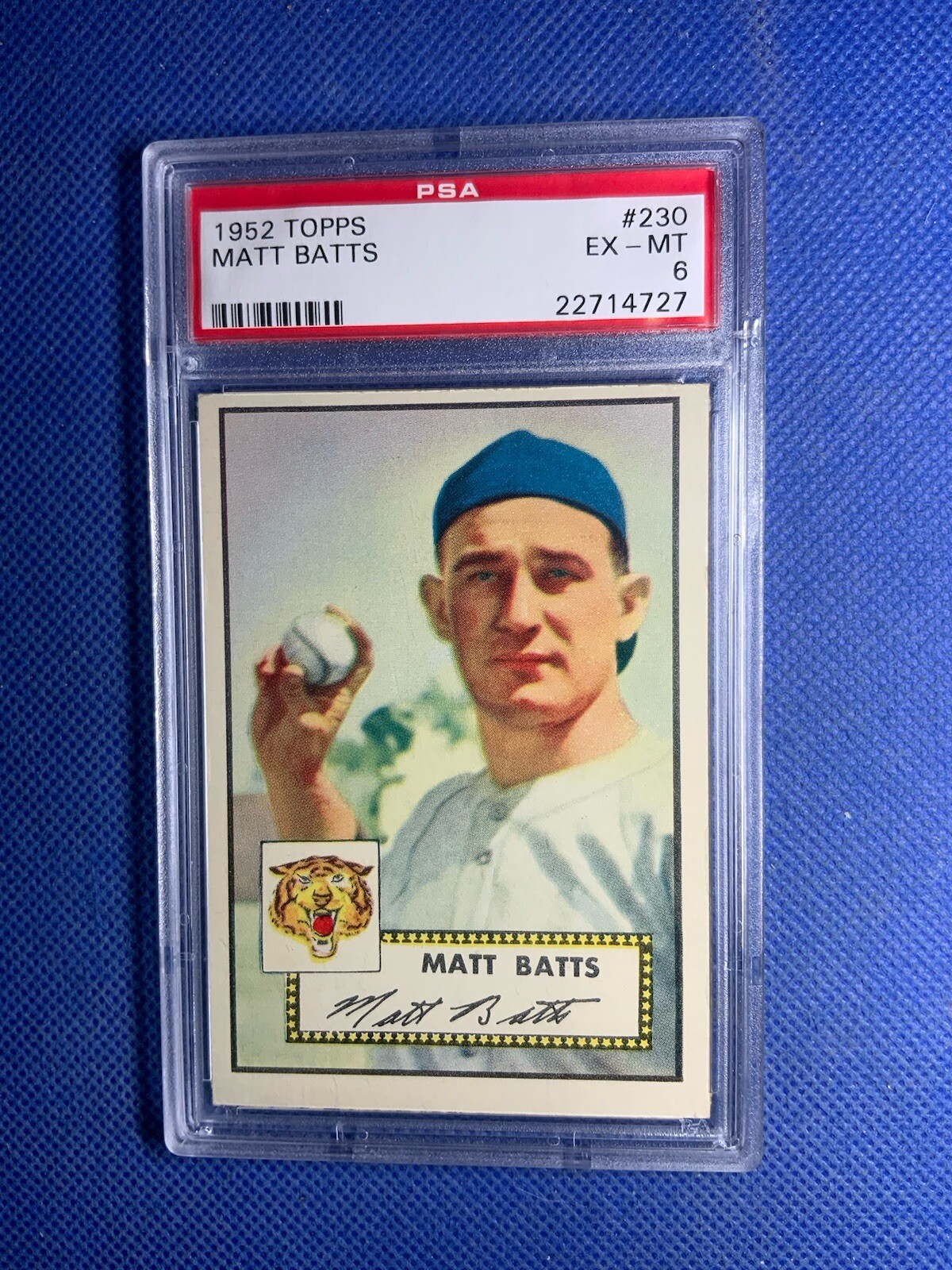 1952 Topps #230 Matt Batts PSA 6
