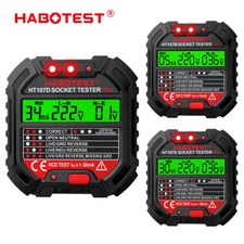 HABOTEST HT107B Outlet Tester w/ GFCI Test 110V Electric Wall Plug Socket US