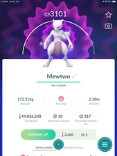 Pokemon Mewtwo RARE GO (Read Description) Complete Your Kanto Dex