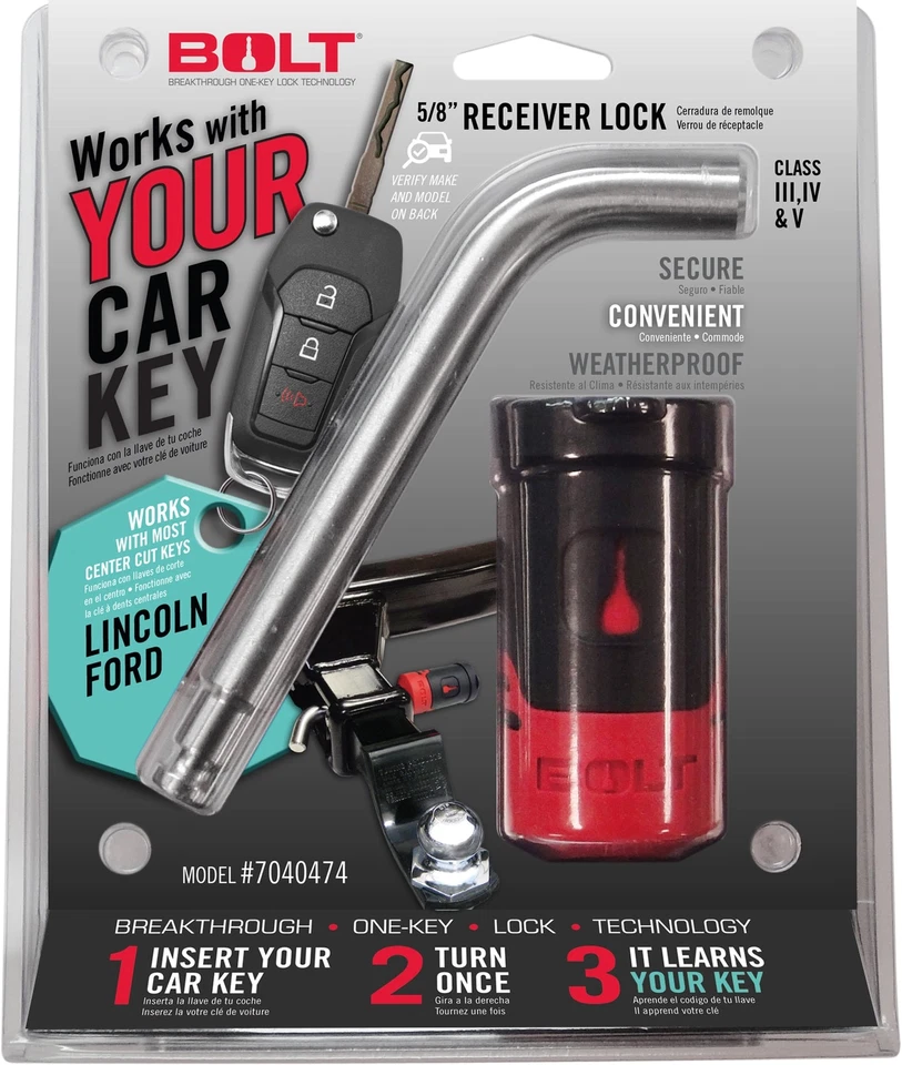 Bloqueio de receptor BOLT 7040474 5/8" para 2021-2024 Ford F-150 - Imagem 2 de 4