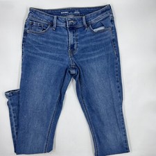 Old Navy Womens Rockstar Super Skinny Jeans Size 4 Blue Denim Stretch Slim